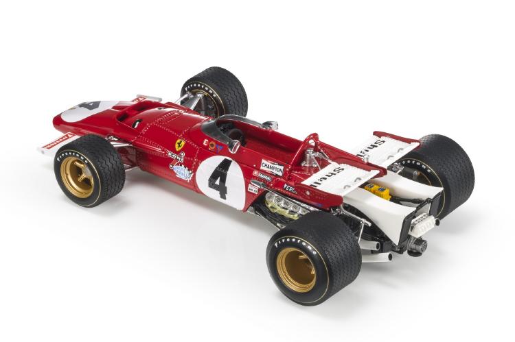 ギャラリービューアに画像をロードする, Ferrari 312B 1970年 F1 メキシコGP 2位 #4 C レガツォーニ ディスプレイケース付き/ GP Replicas 1/18 ミニカー