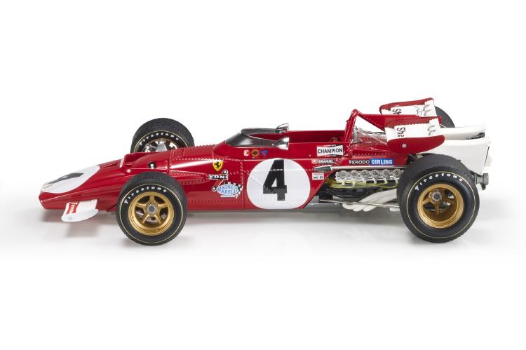 ギャラリービューアに画像をロードする, Ferrari 312B 1970年 F1 メキシコGP 2位 #4 C レガツォーニ ディスプレイケース付き/ GP Replicas 1/18 ミニカー