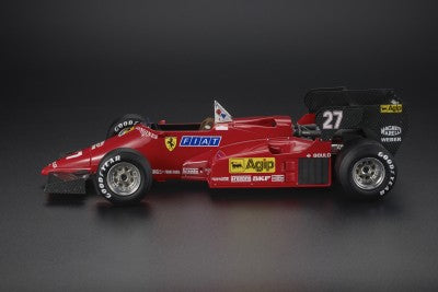 ギャラリービューアに画像をロードする, 【予約】4-6月以降発売予定FERRARI - F1 126C4M N 27 2nd MONZA ITALY GP 1984 MICHELE ALBORETO - RED BLACK /GP Replicas 1/18 ミニカー