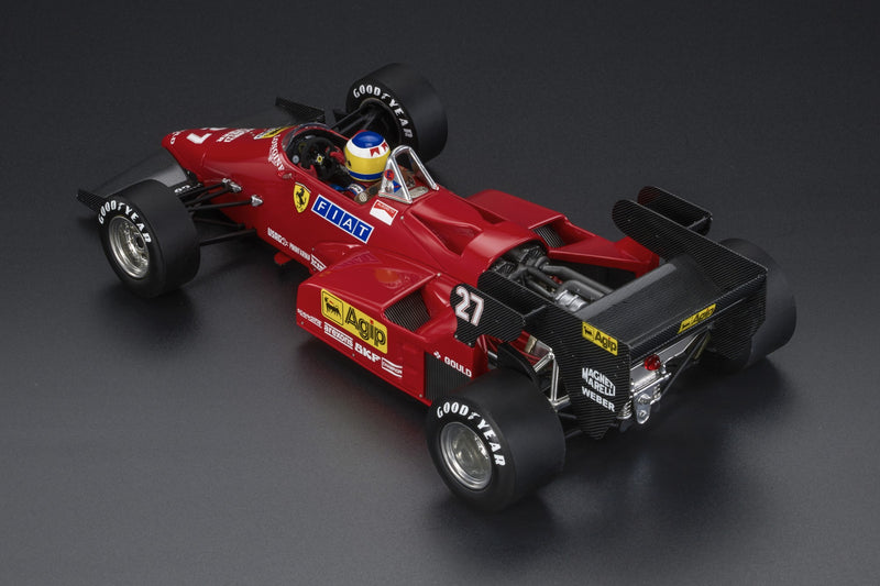 ギャラリービューアに画像をロードする, 【予約】12月以降発売予定FERRARIフェラーリ F1 126C4M N 27 2nd MONZA ITALY GP 1984 MICHELE ALBORETO フィギュア付き /GP Replicas 1/18 ミニカー