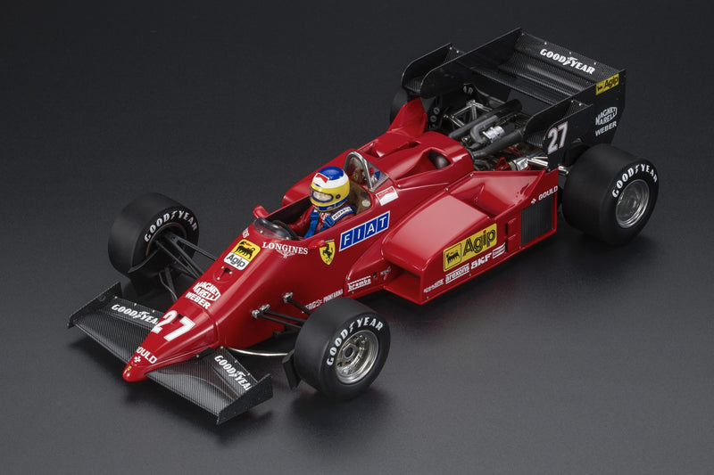 ギャラリービューアに画像をロードする, 【予約】12月以降発売予定FERRARIフェラーリ F1 126C4M N 27 2nd MONZA ITALY GP 1984 MICHELE ALBORETO フィギュア付き /GP Replicas 1/18 ミニカー