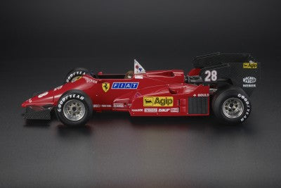ギャラリービューアに画像をロードする, 【予約】4-6月以降発売予定FERRARI - F1 126C4M N 28 7th AUSTRIAN GP 1984 RENE ARNOUX - RED BLACK /GP Replicas 1/18 ミニカー