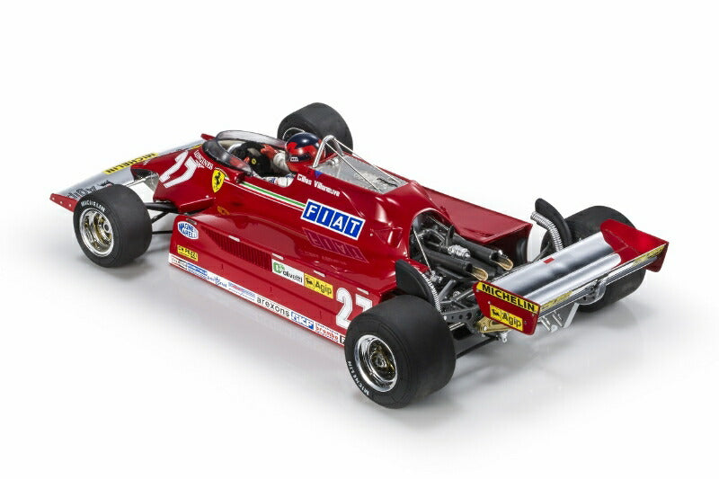 ギャラリービューアに画像をロードする, Ferrari 126 CK 1981年 F1 モナコGP 優勝 #27 G ヴィルヌーヴ ディスプレイケース付き/ GP Replicas 1/18 ミニカー