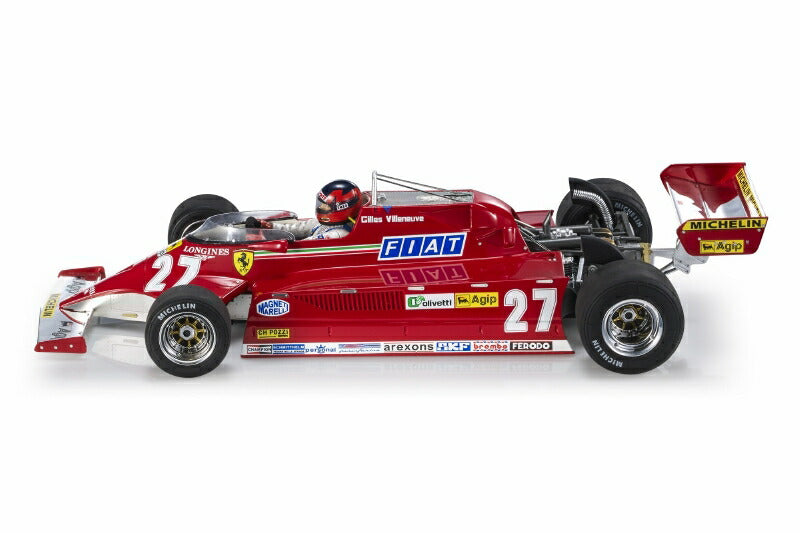 ギャラリービューアに画像をロードする, Ferrari 126 CK 1981年 F1 モナコGP 優勝 #27 G ヴィルヌーヴ ディスプレイケース付き/ GP Replicas 1/18 ミニカー