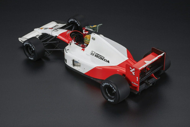 ギャラリービューアに画像をロードする, 【予約】McLAREN - F1 MP4/6 SEASON 1991 WORLD CHAMPION フィギュア付き 1991 AYRTON SENNA - WHITE RED /GP Replicas 1/18 ミニカー