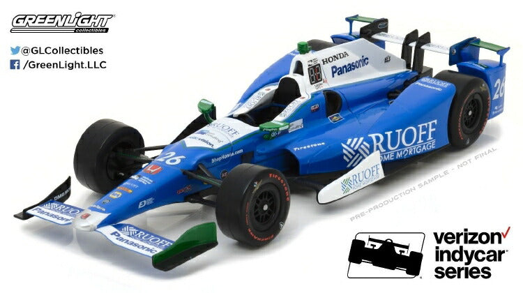 ギャラリービューアに画像をロードする, Indianapolis 500 Champion 2017 Takuma Sato佐藤 琢磨 /GREEN LIGHT 1/18 ダイキャスト ミニカー