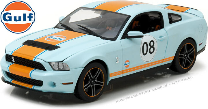 ギャラリービューアに画像をロードする, FORD USA - SHELBY Mustangマスタング GT500 N 8 GULF OIL 1967 /Greenlight 1/18 ミニカー