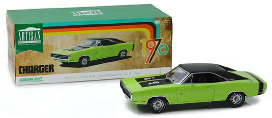 1970 Dodge Charger R/T SE in Sublime Green /Greenlight 1/18 ミニカー