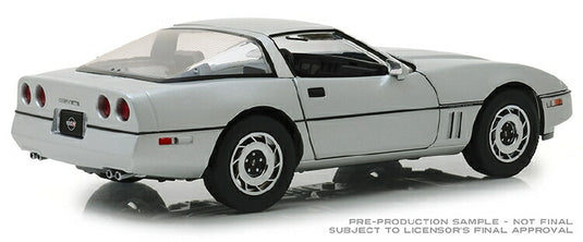 1984 Chevrolet Corvette C4 in Silver Metallic - "Best Production Sports Car in the World" /Greenlight 1/18 ミニカー