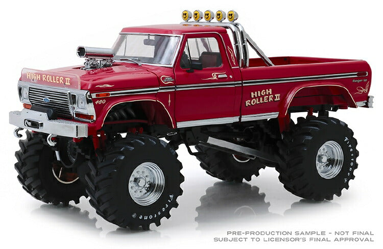 ギャラリービューアに画像をロードする, 【予約】2020年2月以降発売予定High Roller II - 1979 Ford F-250 Monster Truck with 48" Tiresモンスタートラック /Greenlight 1/18 ミニカー