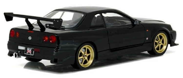 ギャラリービューアに画像をロードする, NISSAN - SKYLINE日産スカイライン GT-R (R34) 1999 black /Greenlight 1/18 ミニカー