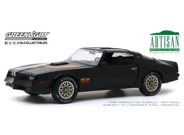 ギャラリービューアに画像をロードする, 【予約】4月以降発売予定1977 Pontiac Firebird Fire Am by Very Special Equipment (VSE) black with hood bird /Greenlight 1/18 ミニカー