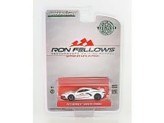 CHEVROLETシボレー CORVETTE STINGRAY RON FELLOWS 2022 - WHITE RED BLACK /Greenlight 1/64 ミニカー