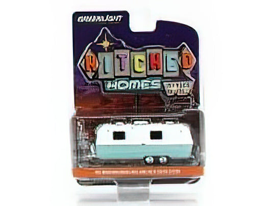 TRAILER - AIRSTREAM LAND YACHT SAFARI ROULOTTE 1971 - LIGHT BLUE WHITE /Greenlight 1/64 ミニカー