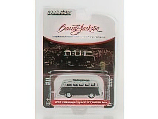VOLKSWAGEN - T1 TYPE 2 MINIBUS 1962 - LOT 1426 BARRET JACKSON - BLACK SILVER /Greenlight 1/64 ミニカー