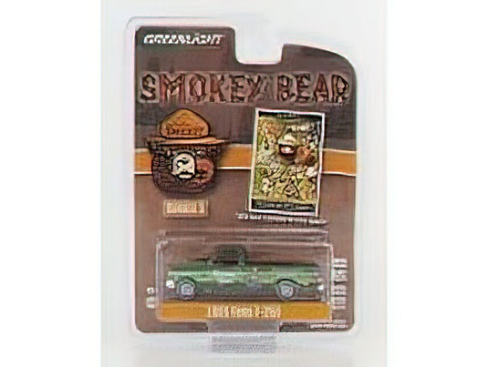 FORD USA - F-250 PICK-UP 1995 - SMOKEY BEAR - 2 TONE GREEN /Greenlight 1/64 ミニカー