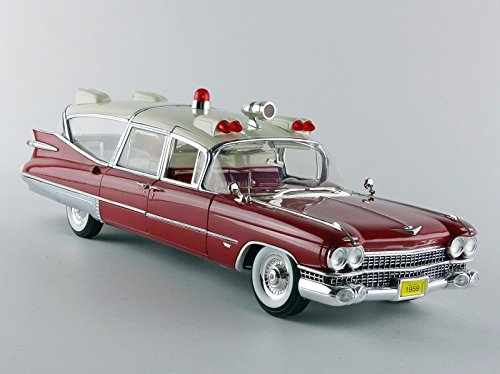 ギャラリービューアに画像をロードする, CADILLAC - SUPERIOR AMBULANCE 1959 - CON BARELLA - WITH STRETCHER /Greenlight PRECISION COLLECTION 1/18 ミニカー
