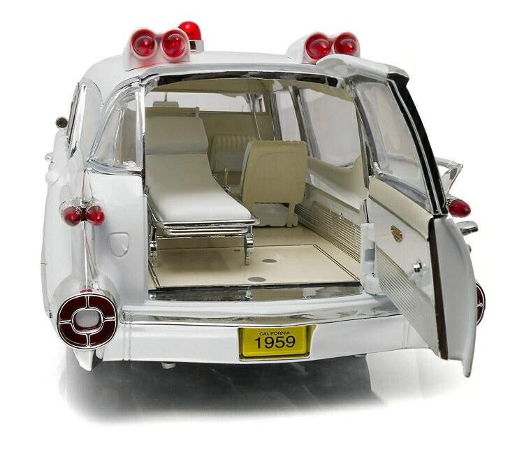 ギャラリービューアに画像をロードする, CADILLAC - SUPERIOR AMBULANCE 1959 - CON BARELLA - WITH STRETCHER /Greenlight PRECISION COLLECTION 1/18 ミニカー