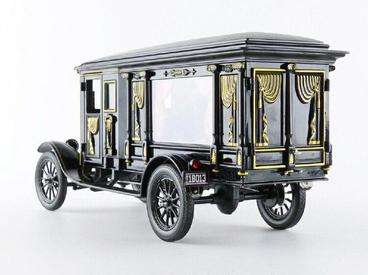 ギャラリービューアに画像をロードする, FORD USA - MODEL-T 1921 - HEARSE - CARRO FUNEBRE CON BARA - FUNERAL CAR WITH COFFIN /Greenlight PRECISION COLLECTION 1/18 ミニカー