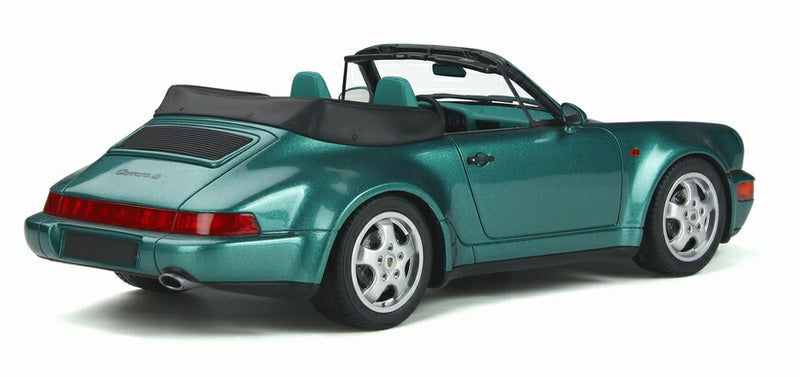 ギャラリービューアに画像をロードする, 1992 PORSCHE 911 964 CONVERTIBLE TURBO LOOK resin series turquoise metallic /GTスピリット 1/18 ミニカー