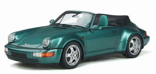 1992 PORSCHE 911 964 CONVERTIBLE TURBO LOOK resin series turquoise metallic /GTスピリット 1/18 ミニカー