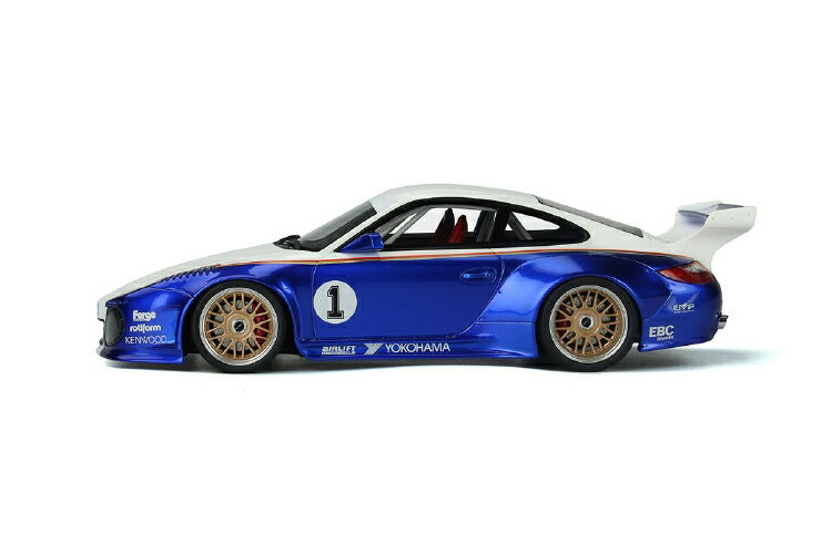 ギャラリービューアに画像をロードする, 【予約】11月以降発売予定Porsche Old & New Body KIT #1 resin series blue/white /GTスピリット 1/18 ミニカー