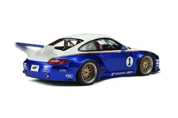 ギャラリービューアに画像をロードする, 【予約】11月以降発売予定Porsche Old & New Body KIT #1 resin series blue/white /GTスピリット 1/18 ミニカー