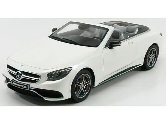 MERCEDES BENZメルセデスベンツ S-CLASS S63 AMG CABRIOLET OPEN 2017 - DESIGNO DIAMOND WHITE BRIGHT /GTスピリット 1/18 ミニカー
