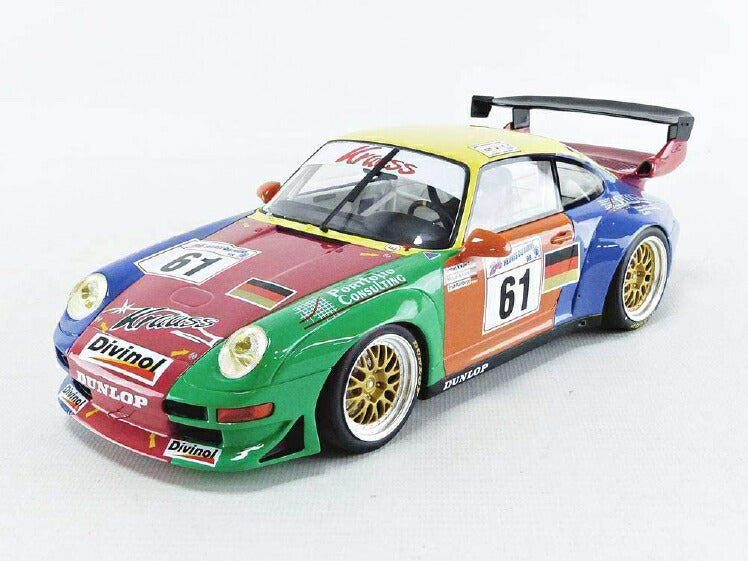 ギャラリービューアに画像をロードする, PORSCHE - 911 993 GT2 TEAM KRAUSS RACE SPORTS INTERNATIONAL N 61 24h LE MANS 1998 B.MULLER - M.TRUNK - E.PALMBERGER /GT Spirit 1/18 ミニカー