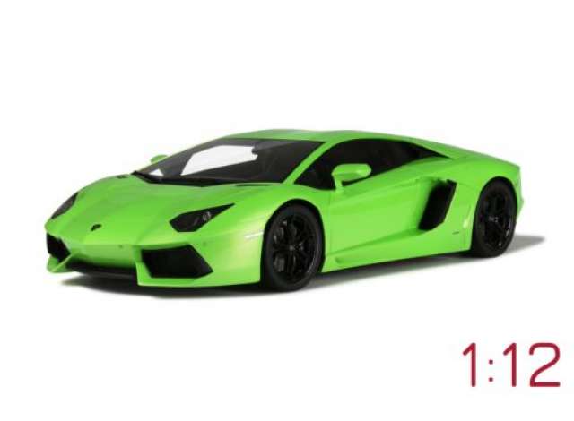ギャラリービューアに画像をロードする, 【予約】9月以降発売予定Lamborghini Aventadorランボルギーニアヴェンタドール LP 700-4 グリーン /GTスピリット 1/12 ミニカー