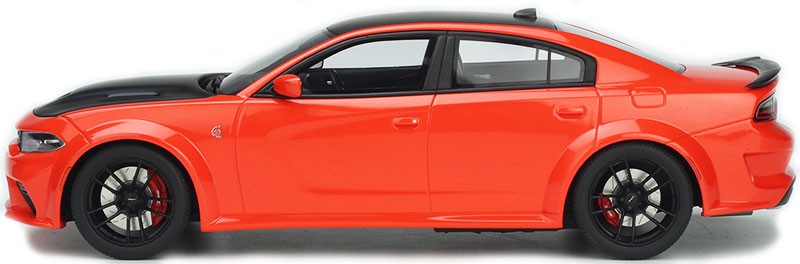 ギャラリービューアに画像をロードする, 2021 Dodge Charger SRT Hellcat Red Eye in Go Mango /GT Spirit 1/18 ミニカー