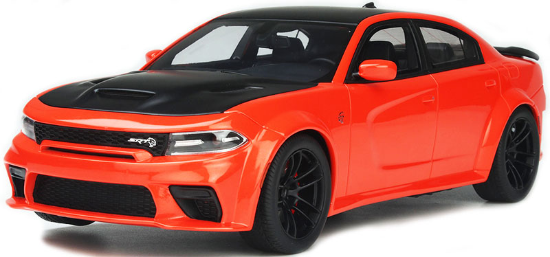 ギャラリービューアに画像をロードする, 2021 Dodge Charger SRT Hellcat Red Eye in Go Mango /GT Spirit 1/18 ミニカー