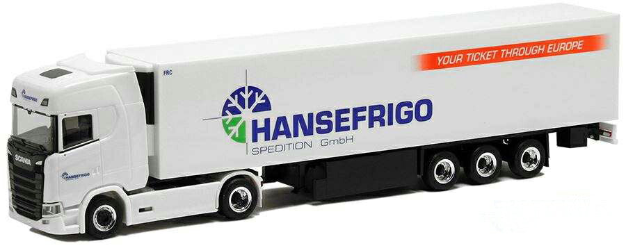 Herpa Hansefrigo Scania CS20HD reefer trailer 5067 /Herpa 1/87 ミニチュア トラック  建設機械模型 工事車両