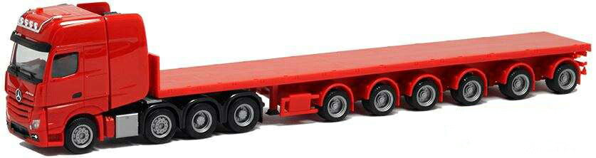 Herpa Mercedes Benz Actros Gigaspace SLT Ballasttrailer 4/6 Achs 931779  /Herpa 1/87 ミニチュア トラック 建設機械模型 工事車両