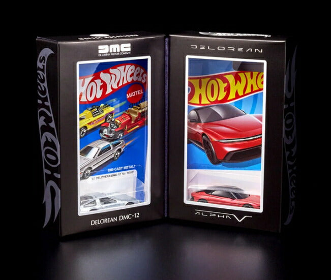 ギャラリービューアに画像をロードする, 【予約】12月以降発売予定Hot Wheels x DeLoreanホットウィール デロリアン DMC-12 & Alpha5 コレクターセット /Hot Wheels 1/64 ミニカー
