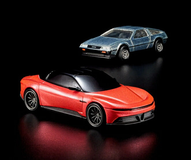 ギャラリービューアに画像をロードする, 【予約】12月以降発売予定Hot Wheels x DeLoreanホットウィール デロリアン DMC-12 & Alpha5 コレクターセット /Hot Wheels 1/64 ミニカー