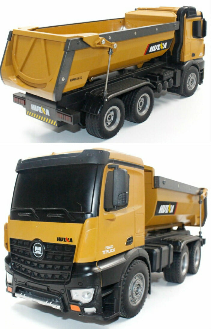 ギャラリービューアに画像をロードする, ダンプカー トラック 人気 ラジコン RC Huina 1573 サウンド LED 重機 完成品 1/14 リモコン付き