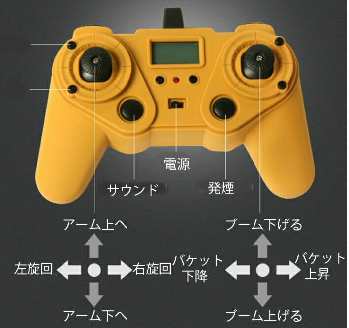 ギャラリービューアに画像をロードする, アップグレード版 V4 油圧ショベル 人気 ラジコン RC フルメタルモデル Huina 1580 発煙 サウンド LED パワーショベル 重機 完成品 1/14 リモコン付き