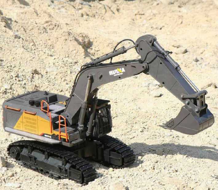 ギャラリービューアに画像をロードする, ショベル 人気 ラジコン RC 22CH Huina1592 重機 完成品 1/14 リモコン付き