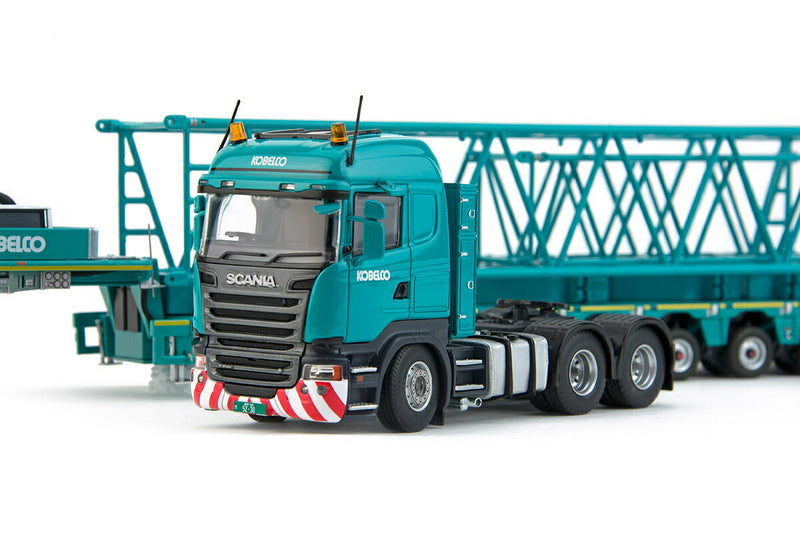 ギャラリービューアに画像をロードする, Kobelcoコベルコ Scania R 6x4 CW+Boom+Jib トラック トレーラー /IMC 建設機械模型 工事車両 1/50 ミニチュア