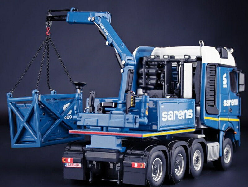 ギャラリービューアに画像をロードする, 【予約】Sarens Mercedes-Benz Arocs BigSpace 8x4 with Fassi crane トラック/IMC 建設機械模型 工事車両 1/50 ミニカー