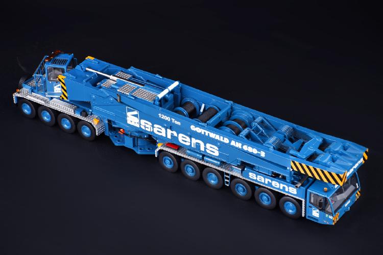 ギャラリービューアに画像をロードする, Sarens Gottwald AK 680 3 モバイルクレーン ハイディテール レジン スタティックモデル / IMC 1/50 建設機械模型 工事車両