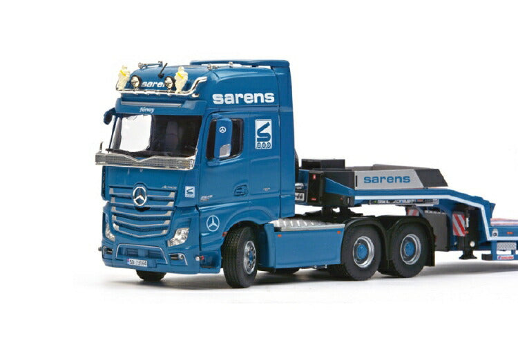 ギャラリービューアに画像をロードする, SARENS メルセデスベンツアクトロス 6X4 GIGASPACE NICOLAS EUROFLEX セミトレーラー 建設機械模型 工事車両IMC 1/50 ミニチュア