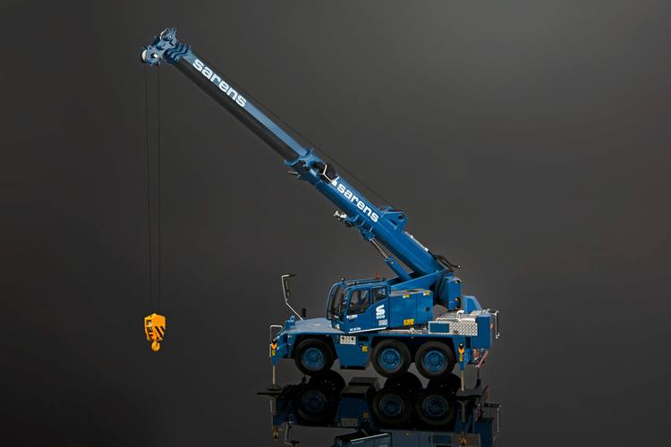ギャラリービューアに画像をロードする, Sarens Demag AC45 City モバイルクレーン 建設機械模型 工事車両IMC 1/50 ミニチュア