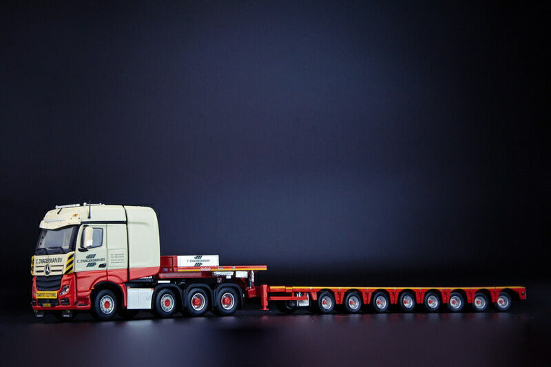 ギャラリービューアに画像をロードする, Zwagerman MercedesBenzメルセデスベンツアクトロス Bigspace 8x4 with Nooteboom MCO Semi Low Loader 8 axle トラック トレーラー /IMC 1/50 建設機械 模型ミニカー はたらく車