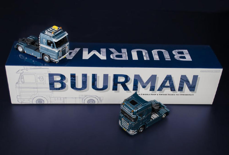 ギャラリービューアに画像をロードする, Buurman Scania 143M Streamline 4x2 + Scania S Series ハイルーフ 4x2 / IMC 1/50 ミニカー 模型