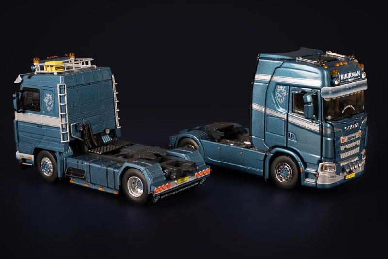 ギャラリービューアに画像をロードする, Buurman Scania 143M Streamline 4x2 + Scania S Series ハイルーフ 4x2 / IMC 1/50 ミニカー 模型