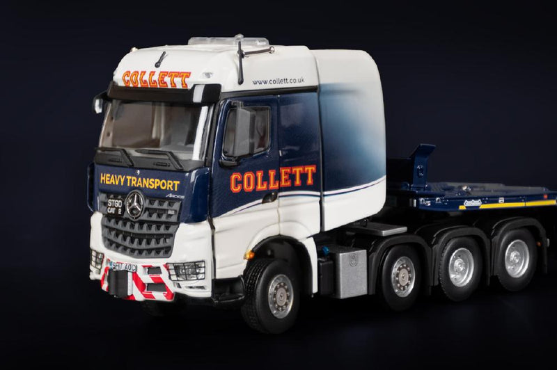 ギャラリービューアに画像をロードする, Collett Mercedes Benz Arocs SLT BigSpace 8x4 Nooteboom Super Wing Carrier / IMC 1/50 建設機械模型 工事車両