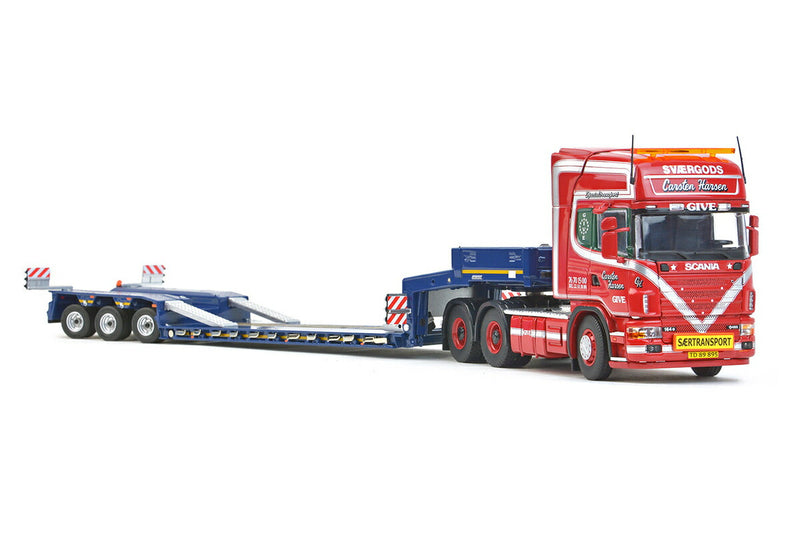 ギャラリービューアに画像をロードする, 【予約】2017年発売予定Give Carsten Hansen Scaniaスカニア R4 Topline 6x4 - Goldhofer 3軸 底床 トラックトレーラー/IMC 建設機械模型 工事車両 1/50 ミニチュア