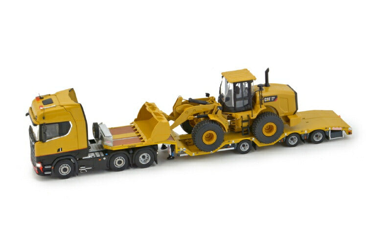ギャラリービューアに画像をロードする, 【予約】10-12月以降発売予定Scania S Highline 6x2 with Nooteboomノーテブーム Cat 950GC Load トレーラー/建設機械模型 工事車両IMC 1/50 ミニチュア